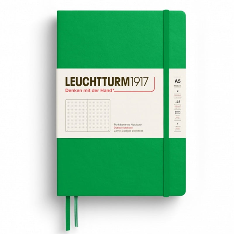 CAIET A5 PUNCTAT COPERTA RIGIDA VERDE PRIMAVARATIC LEUCHTTURM CAIET A5 PUNCTAT COPERTA RIGIDA VERDE PRIMAVARATIC LEUCHTTURM